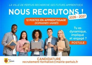 La ville de Pertuis recrute !