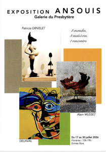 Exposition Ansouis – du 17 au 30 Juillet 2026