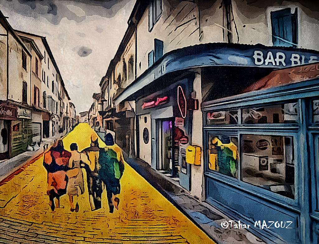 Yellow-Colbert-brick-road-1024x783 Il était une fois, la rue Colbert par Tahar Mazouz